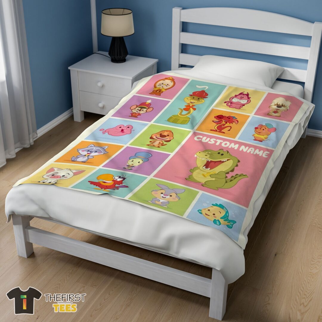 original-cute-chibi-animals-blanket-fleece-customized-blanket-mk-02 Original Cute Chibi Animals Blanket Fleece Customized Blanket - Image 3
