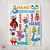 Original Cute Disney Alice In Wonderland All Character Blanket Fleece Customized Blanket