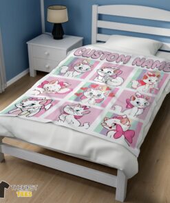 Original Cute Disney Cartoon The Aristocats Marie Blanket Fleece Customized Blanket - Image 3