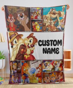 Original Cute Top Disney Cartoon Chip And Dale Family Cute Blanket Fleece Customized Blanket
