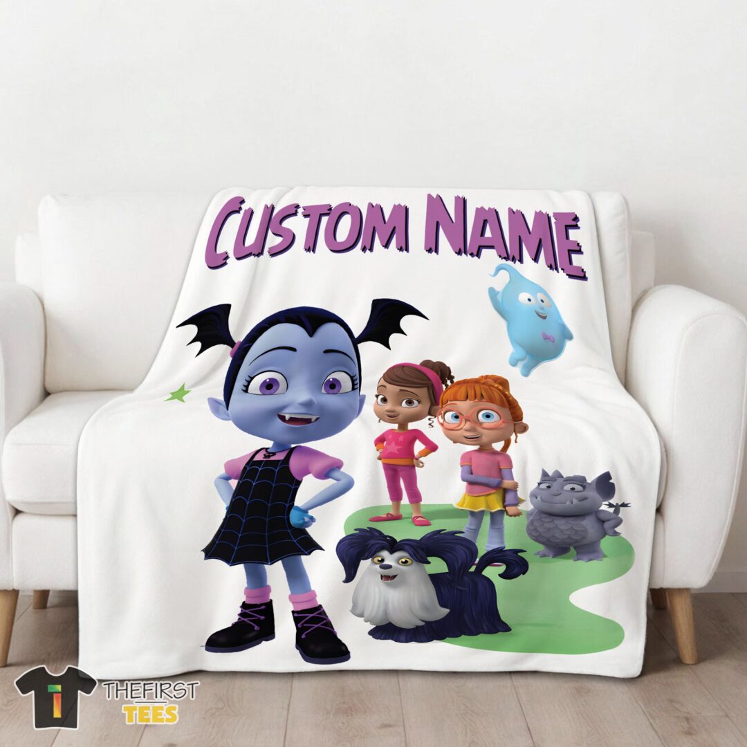 original-cute-vampirina-friends-blanket-fleece-customized-blanket-mk-01 Original Cute Vampirina & Friends Blanket Fleece Customized Blanket - Image 3