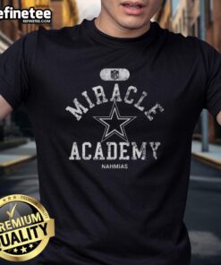 Original Dallas Cowboys NFL Miracle Academy Nahmias T-Shirt featuring team logo and vibrant design for fans.