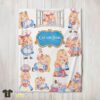 Original Disney Alice Baking Alice In Wonderland Cake Blanket Fleece Customized Blanket