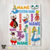 Original Disney Alice In Wonderland All Character Blanket Fleece Customized Blanket
