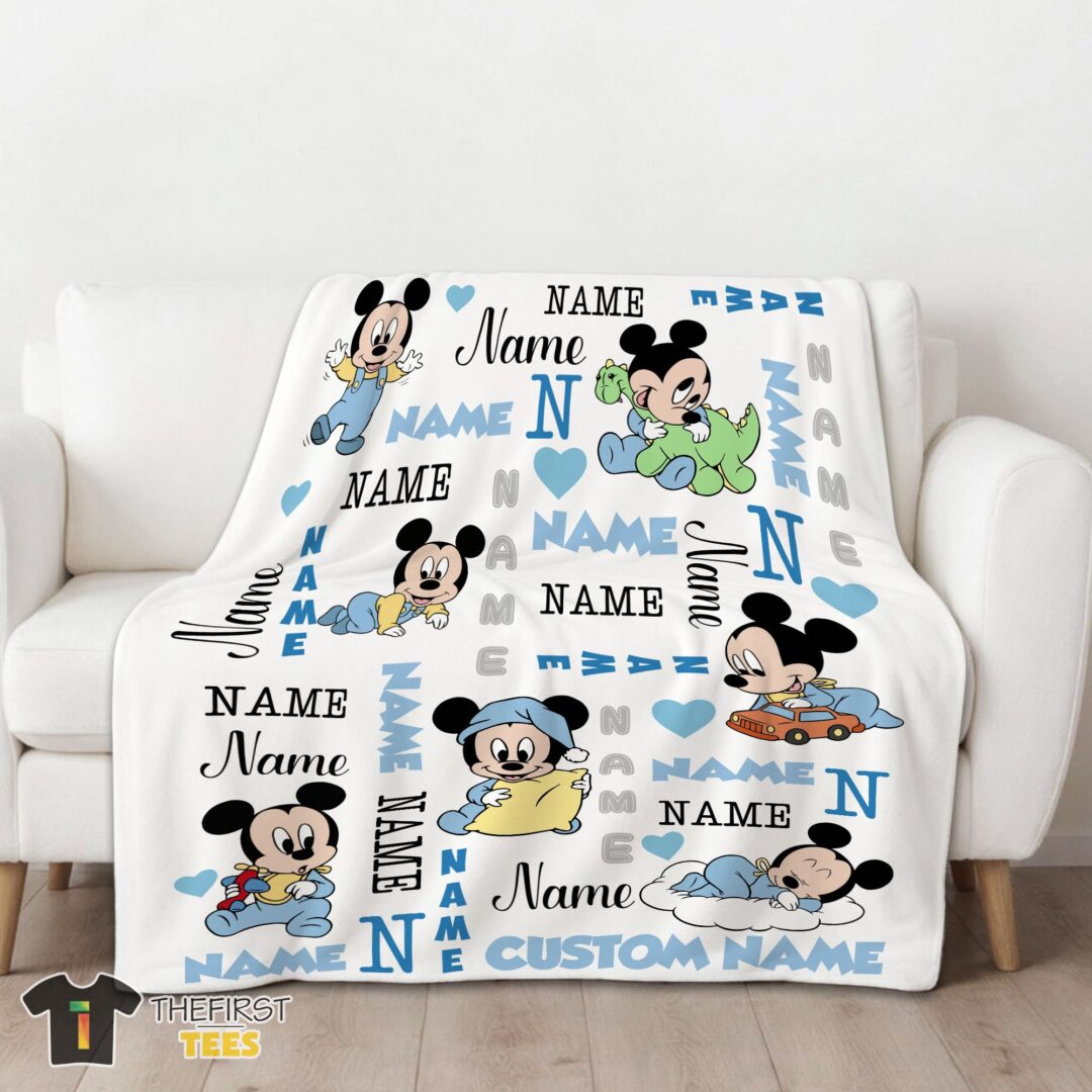 original-disney-baby-mickeys-dreamland-blanket-fleece-customized-blanket-mk-01 Original Disney Baby Mickey's Dreamland Blanket Fleece Customized Blanket - Image 3