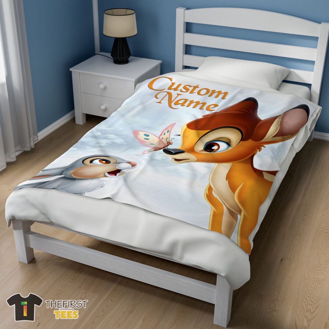 original-disney-bambi-and-thumper-blanket-fleece-customized-blanket-mk-02 Original Disney Bambi And Thumper Blanket Fleece Customized Blanket - Image 3