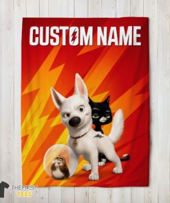 Original Disney Bolt And Friends Blanket Fleece Customized Blanket