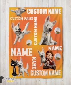 Original Disney Bolt And Penny Blanket Fleece Customized Blanket