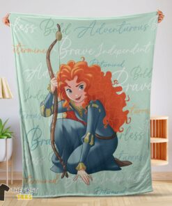 Original Disney Brave Merida Princess Blanket Fleece