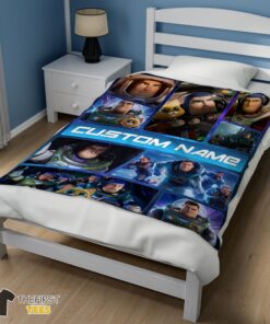 Original Disney Buzz Lightyear Collage Fleece Customized Blanket - Image 3