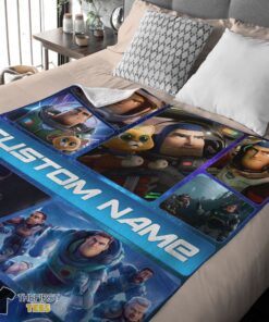 Original Disney Buzz Lightyear Collage Fleece Customized Blanket - Image 4