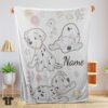 Original Disney Cartoon 101 Dalmatians Cute Blanket Fleece Customized Blanket