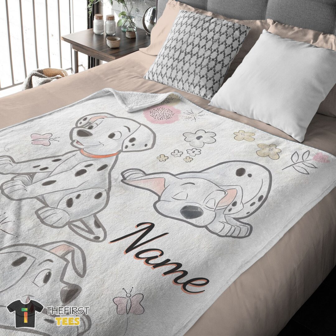 original-disney-cartoon-101-dalmatians-cute-blanket-fleece-customized-blanket-mk-03 Original Disney Cartoon 101 Dalmatians Cute Blanket Fleece Customized Blanket - Image 3