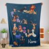 Original Disney Cartoon All Cats Character Blanket Fleece Customized Blanket