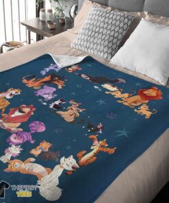 Original Disney Cartoon All Cats Character Blanket Fleece Customized Blanket - Image 4
