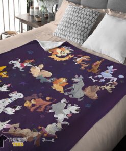 Original Disney Cartoon All Disney Dog Blanket Fleece Customized Blanket - Image 4