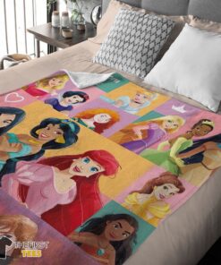 Original Disney Cartoon All Princess Characters Blanket Fleece Customized Blanket - Image 4