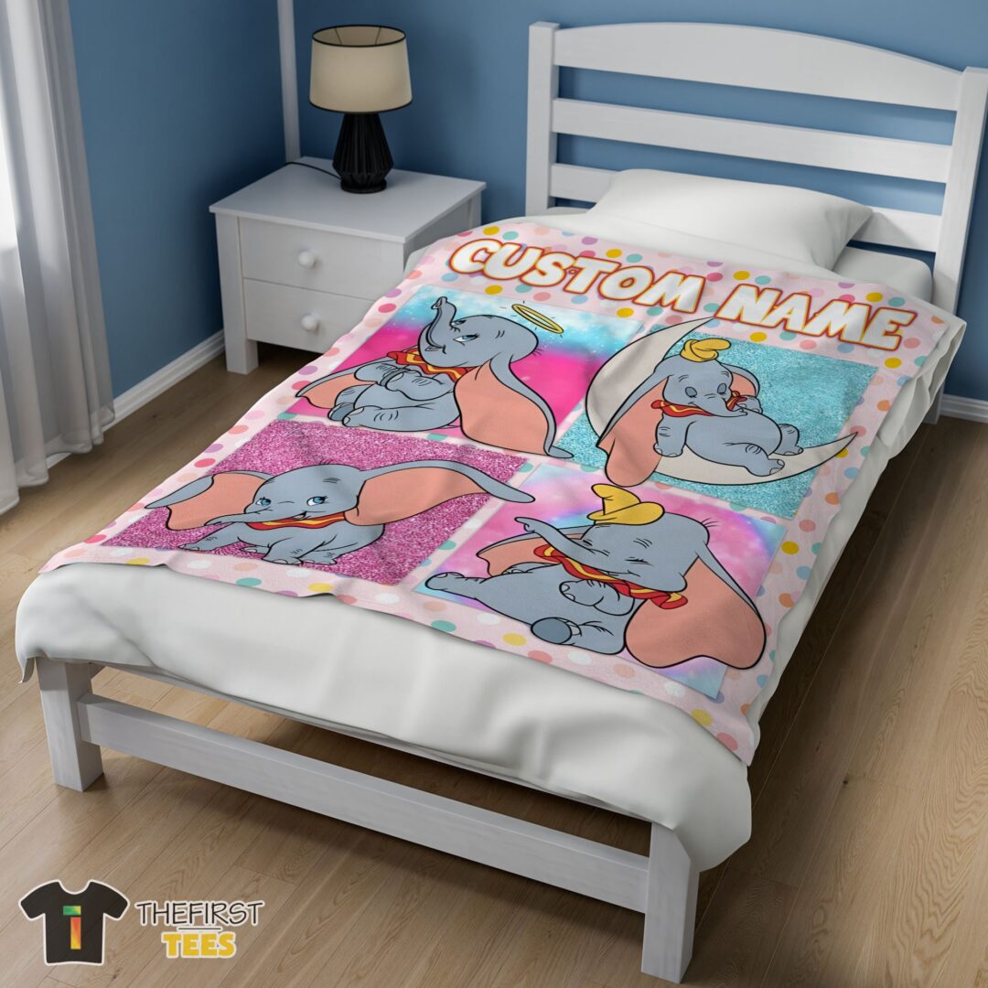 original-disney-cartoon-baby-girl-elephant-dumbo-velveteen-cute-blanket-fleece-customized-blanket-mk-02 Original Disney Cartoon Baby Girl Elephant Dumbo Velveteen Cute Blanket Fleece Customized Blanket - Image 3