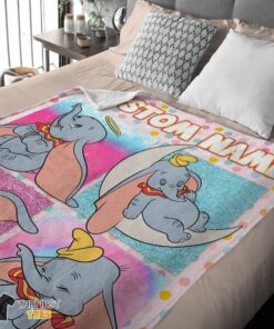 Original Disney Cartoon Baby Girl Elephant Dumbo Velveteen Cute Blanket Fleece Customized Blanket - Image 4