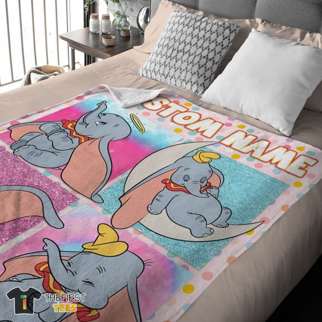 original-disney-cartoon-baby-girl-elephant-dumbo-velveteen-cute-blanket-fleece-customized-blanket-mk-03 Original Disney Cartoon Baby Girl Elephant Dumbo Velveteen Cute Blanket Fleece Customized Blanket - Image 4