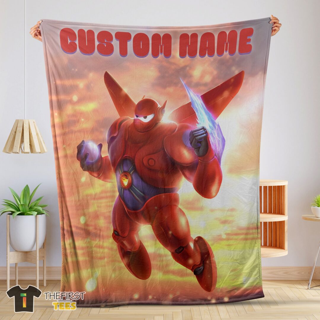 original-disney-cartoon-big-hero-6-red-baymax-blanket-mk-01 Original Disney Cartoon Big Hero 6 Red Baymax Blanket