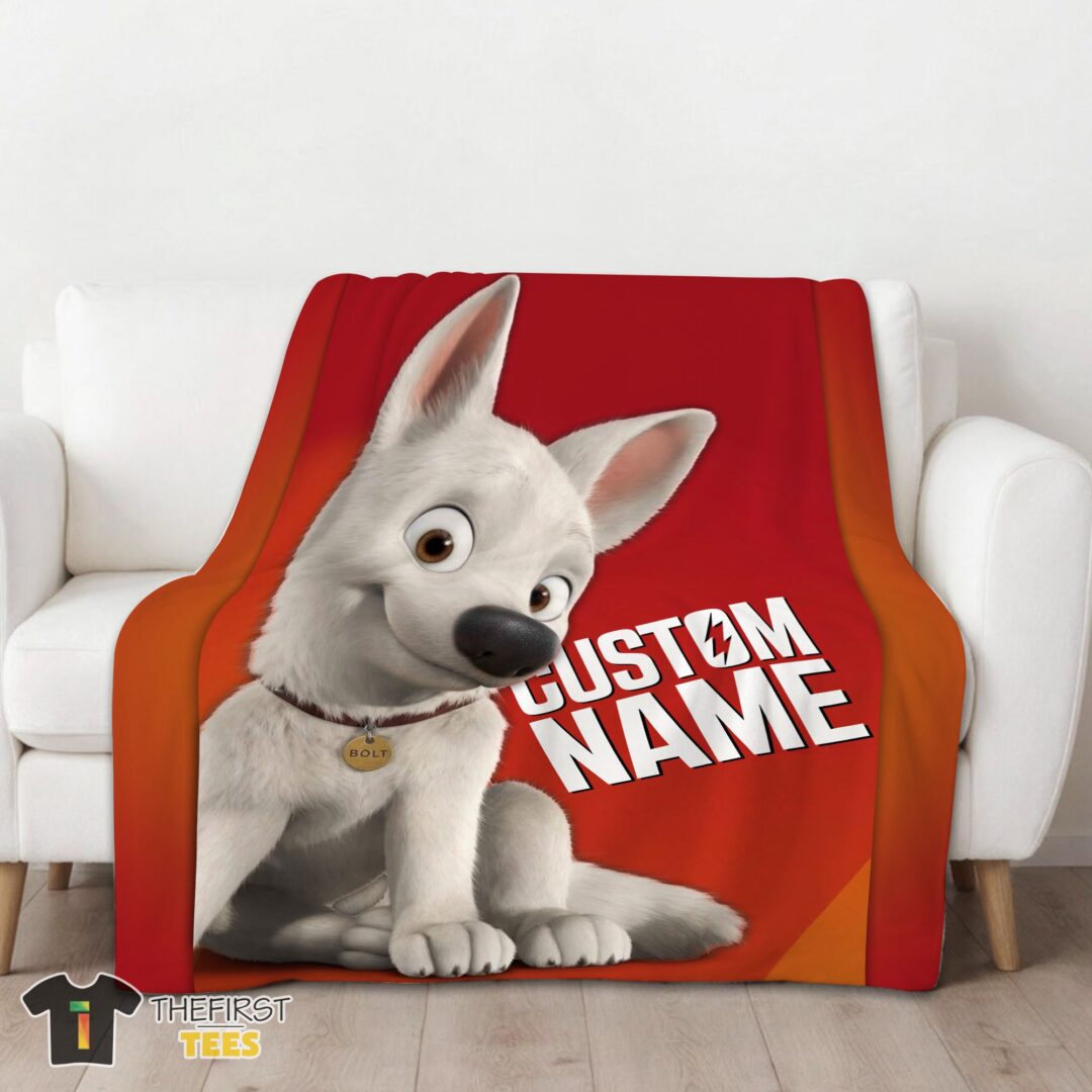 original-disney-cartoon-bolt-blanket-fleece-customized-blanket-mk-01 Original Disney Cartoon Bolt Blanket Fleece Customized Blanket - Image 3