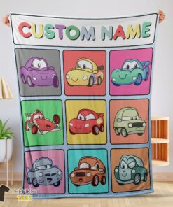 Original Disney Cartoon Cars With All Friends Blanket Fleece Customized Blanket