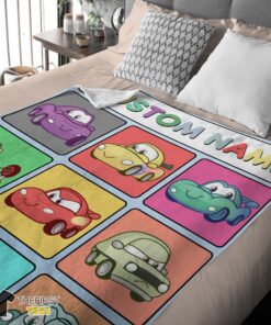Original Disney Cartoon Cars With All Friends Blanket Fleece Customized Blanket - Image 4