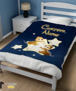 Original Disney Cartoon Chip And Dale Cute Blanket Fleece Customized Blanket - Image 3