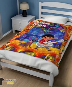 Original Disney Cartoon COCO Boy With Guitar Cute Blanket Fleece Customized Blanket - Image 3