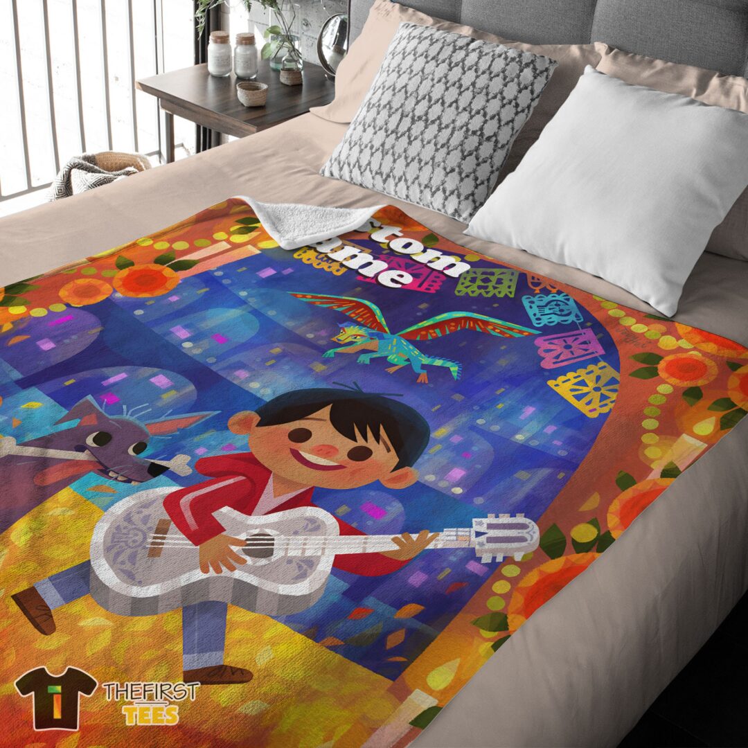 original-disney-cartoon-coco-boy-with-guitar-cute-blanket-fleece-customized-blanket-mk-03 Original Disney Cartoon COCO Boy With Guitar Cute Blanket Fleece Customized Blanket - Image 4