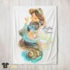 Original Disney Cartoon Jasmine Princess Blanket Fleece Customized Blanket