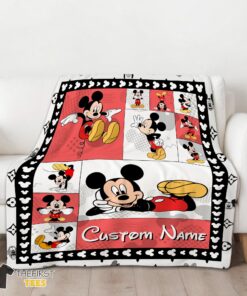 Original Disney Cartoon Mickey Mouse Blanket Fleece Customized Blanket - Image 3
