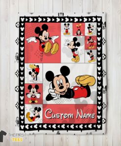 Original Disney Cartoon Mickey Mouse Blanket Fleece Customized Blanket