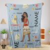 Original Disney Cartoon Moana Maui Blanket Fleece Customized Blanket