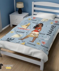 Original Disney Cartoon Moana Maui Blanket Fleece Customized Blanket - Image 3