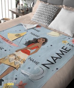 Original Disney Cartoon Moana Maui Blanket Fleece Customized Blanket - Image 4