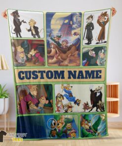 Original Disney Cartoon Personalized Great Mouse Detective Blanket Fleece Customized Blanket
