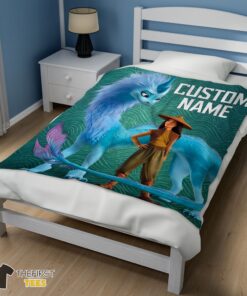 Original Disney Cartoon Retro Raya And The Last Dragon Blanket Fleece Customized Blanket - Image 3