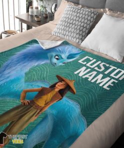 Original Disney Cartoon Retro Raya And The Last Dragon Blanket Fleece Customized Blanket - Image 4