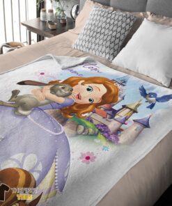 Original Disney Cartoon Sofia The First Sofia Princess Blanket Fleece Customized Blanket - Image 4