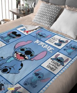 Original Disney Cartoon Stitch With Friends Blanket Customize Blanket - Image 3