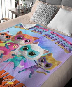 Original Disney Cartoon SuperKitties Blanket Fleece Customized Blanket - Image 3