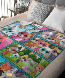 Original Disney Cartoon SuperKitties With Friends Blanket Fleece Customized Blanket - Image 4