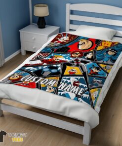 Original Disney Cartoon The Incredibles Tapestry Blanket Fleece Customized Blanket - Image 3