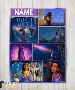 Original Disney Cartoon Wish Asha Princess Blanket Fleece Customized Blanket
