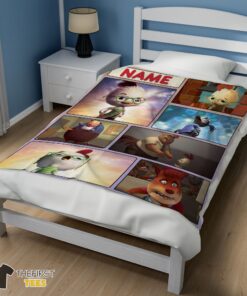 Original Disney Chicken Little Collage Poster Blanket Fleece Customized Blanket - Image 3