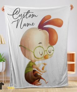 Original Disney Chicken Little Meditative Pose Blanket Fleece Customized Blanket