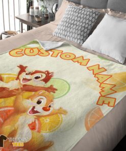 Original Disney Chip 'N' Dale Chip And Dale Blanket Fleece Customized Blanket - Image 4