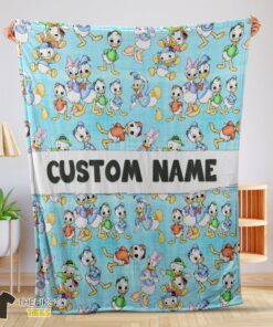 Original Disney Donald Duck Daisy Huey Dewey Louie Blanket Fleece Customized Blanket